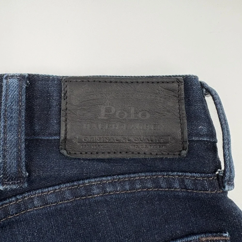 Polo Ralph Lauren Hampton Relaxed Straight Jeans Mens 38x32 Dark Wash Denim